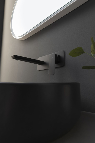 Раковина накладная овальная Allen Brau Fantasy 4.11022.31 керамика цвет черный матовый