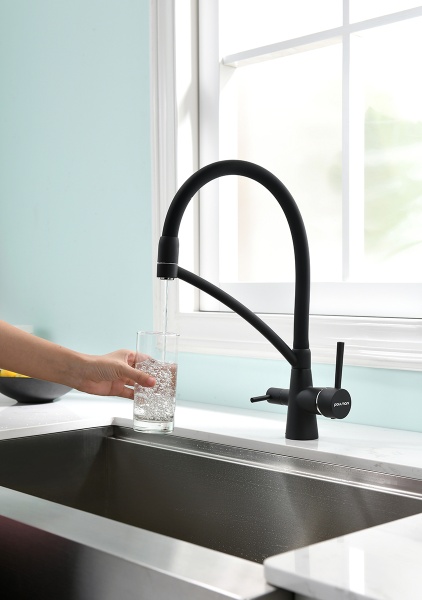 Смеситель для кухни Paulmark Siegen Si213111-AN с подключением к фильтру антрацит