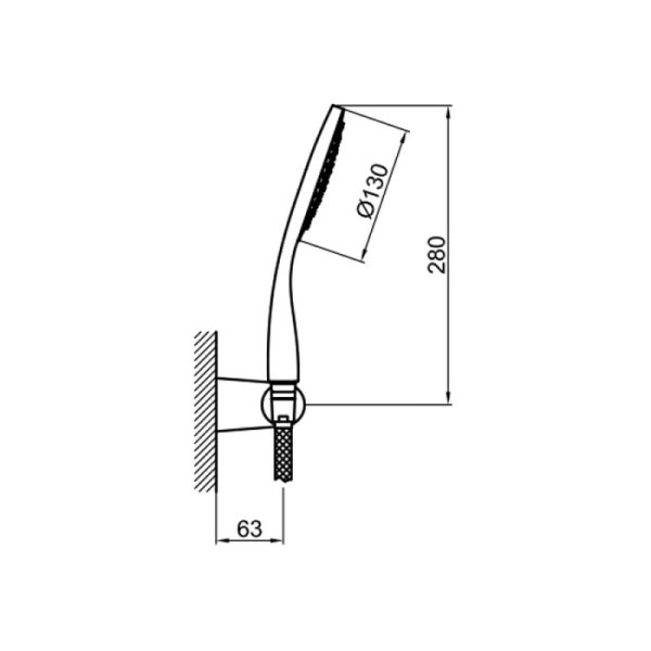 Душевой гарнитур Webert Shower Set AC0764560 черный 