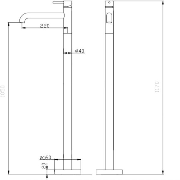 Смеситель для раковины Abber Wasser Kreis AF8140B черный матовый