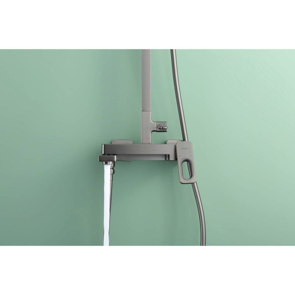 Душевая система со смесителем Raglo  R51.24.09 монтаж настенная без термостата графит