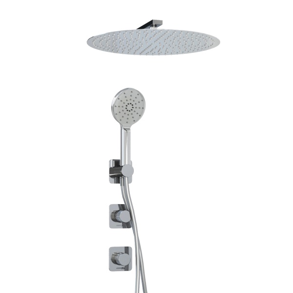 Душевая система со смесителем Wasserkraft Mosel 4600 A4651.293.090.117.271.087.127 монтаж встраиваемая в стену без термостата хром