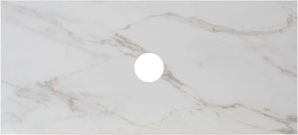 Столешница для ванной Allen Brau Reality 1.32025.M 101 см керамогранит, цвет белый