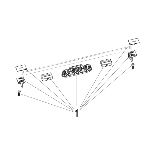 Душевой трап горизонтальный Viega Advantix Vario 704353 120 см, решетка матовый хром
