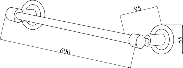 Полотенцедержатель Boheme Murano 10902-W-BR настенный Bronze