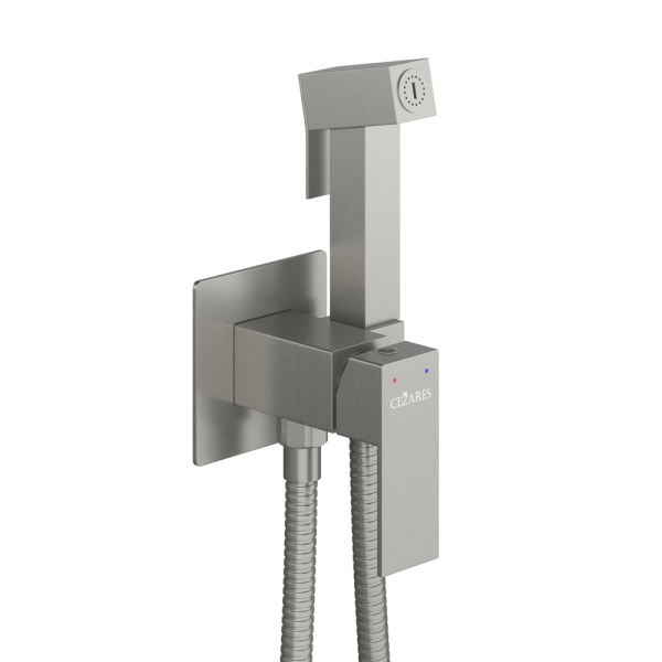 Гигиенический душ Cezares Slider SLIDER-DIF-IN встраиваемый в стену сатин