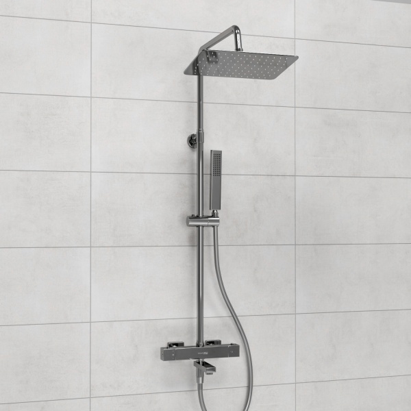 Душевая система со смесителем Wasserkraft  A199.069.103.087.CH Thermo монтаж настенная с термостатом хром