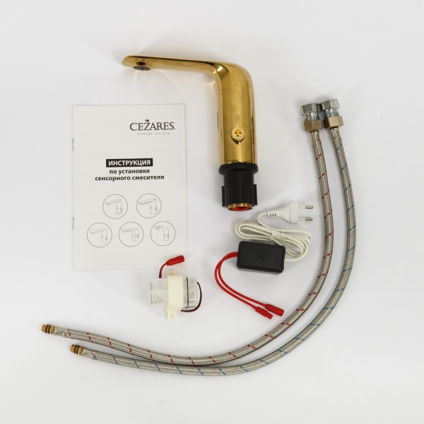 Смеситель для раковины Cezares VAGUE VAGUE-ELS-03-W0 золото