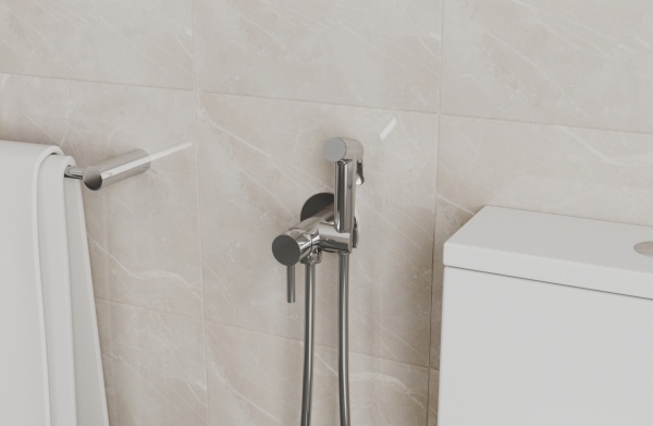 Гигиенический душ Bravat  D9151CP-ENG встраиваемый в стену хром