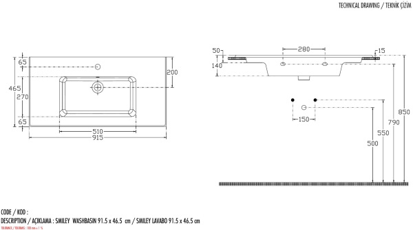 Раковина мебельная прямоугольная Allen Brau Fantasy 4.11013.20 керамика цвет белый