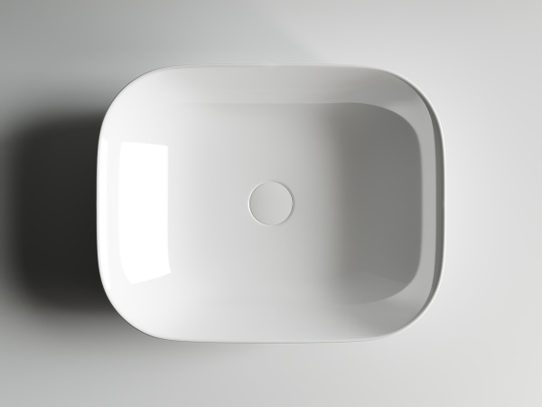 Раковина накладная прямоугольная Ceramica Nova Element CN6008 фарфор цвет белый