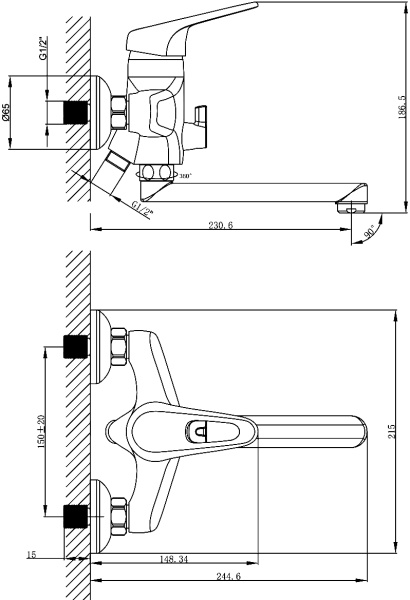 Смеситель  Lemark Luna LM4113C  
 