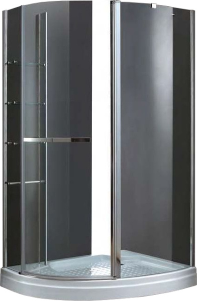 Душевой угол Cezares Elena ELENA-W-RH-1-120/90-C-Cr-R прямоугольная-асимметричная  стекла прозрачные, профиль хром