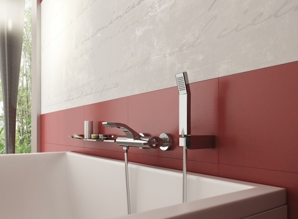 Смеситель для ванны или душа Webert Wolo WO850101564 Black настенный 
без термостата черный/хром