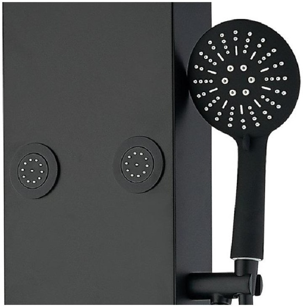 Душевая система со смесителем Aquanet Galaxy AP40-04 монтаж настенная без термостата черный