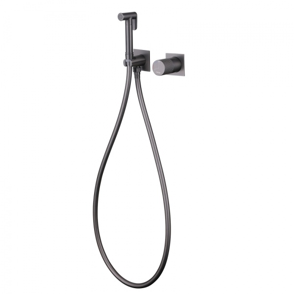 Гигиенический душ Abber Rund AF8725NG встраиваемый в стену никель