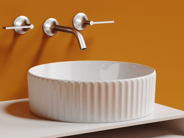 Раковина накладная круглая Ceramica Nova Element CN6057 фарфор цвет белый