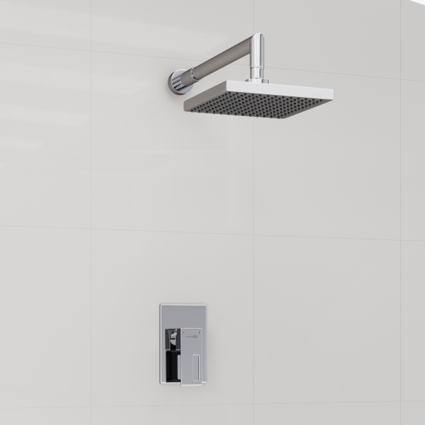 Душевая система со смесителем Wasserkraft  A12528 монтаж встраиваемая в стену без термостата хром