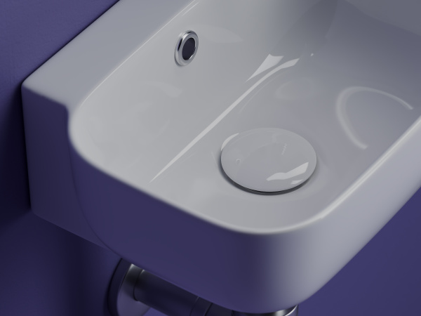 Раковина подвесная прямоугольная Ceramica Nova Element CN6074L фарфор цвет белый