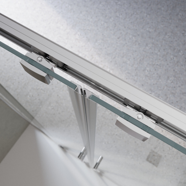 Душевая дверь BelBagno Luce LUCE-BF-2-160-C-Cr 160 см стекла прозрачные, профиль хром