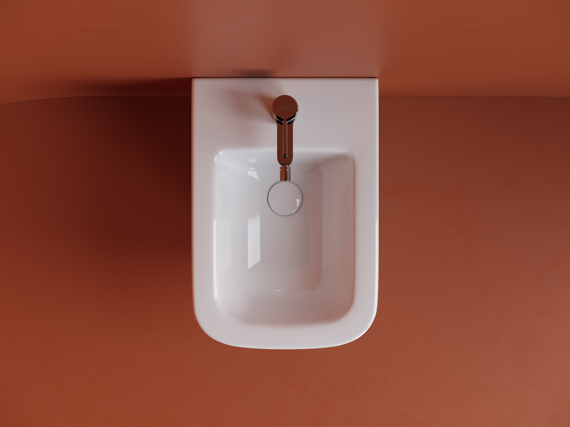 Биде подвесное Ceramica Nova Union CN4010 фарфор, цвет белый