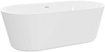 Акриловая ванна отдельностоящая BelBagno  BB306-1785 180x85 овальная цвет белый