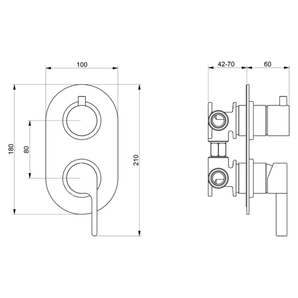 Смеситель для душа Webert DoReMi DR860101560 встраиваемый в стену 
без термостата черный