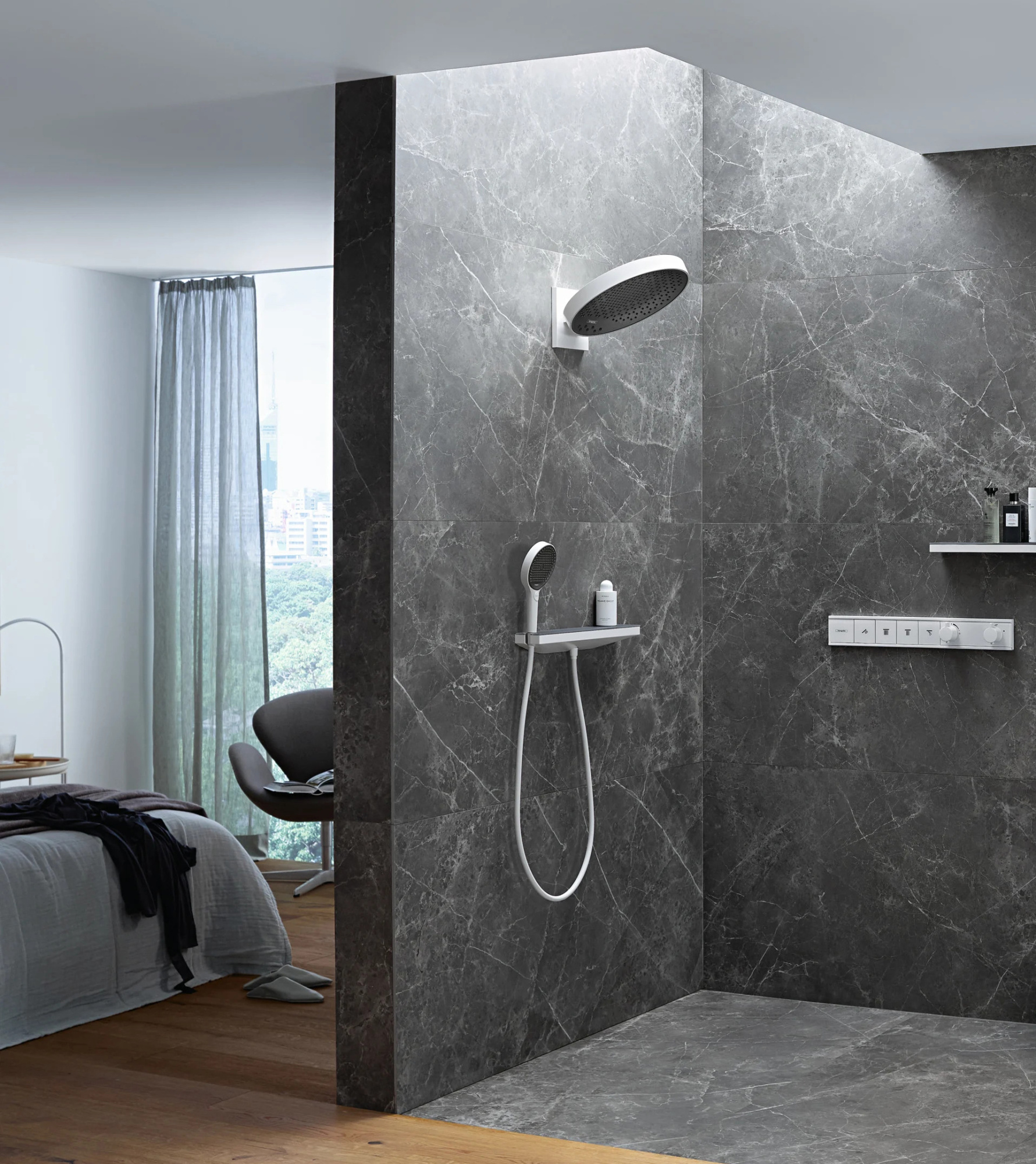 Лейка для душа Hansgrohe Rainfinity 26864700 белый матовый 