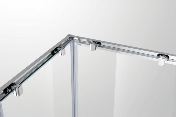 Душевой угол Cezares Molveno MOLVENO-A-2-90-P-Cr квадратная   стекла , профиль 