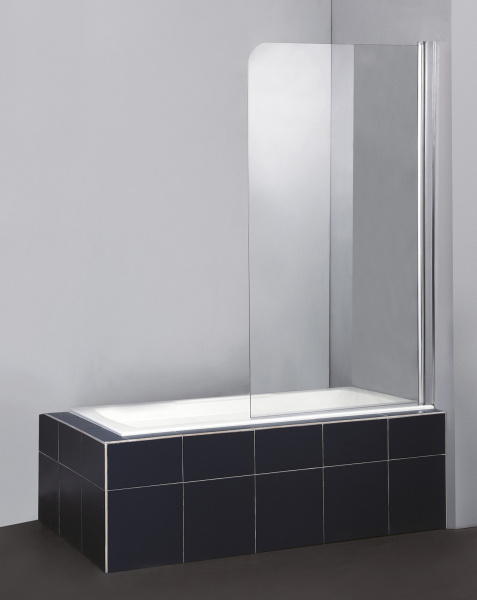 Шторка для ванны распашная  BelBagno Sela SELA-V-1-80/140-C-Cr 80 см, стекла прозрачные, профиль хром