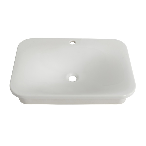 Раковина  прямоугольная Cezares  CZR-DRO-65-LVB фаянс цвет белый