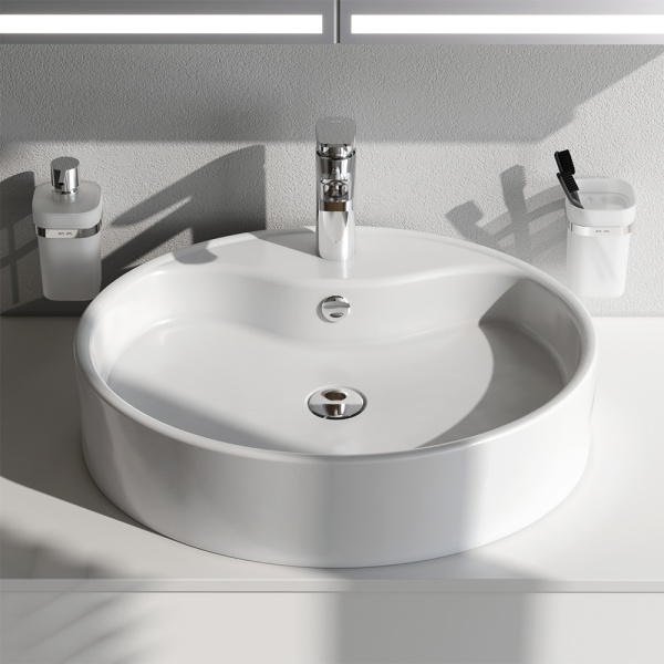 Раковина  овальная Am.Pm Func M8FWCC20561WG фарфор цвет белый глянцевый