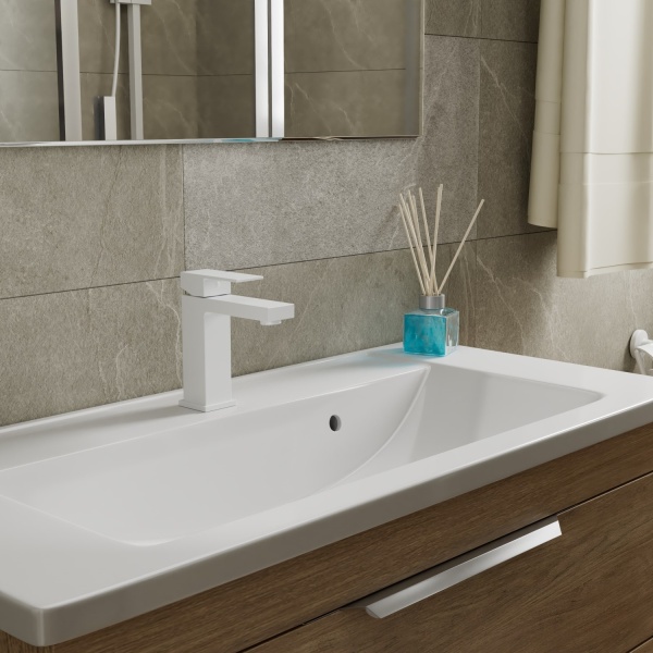 Смеситель для раковины D&amp;K Bayern.Liszt DA1512108 белый матовый