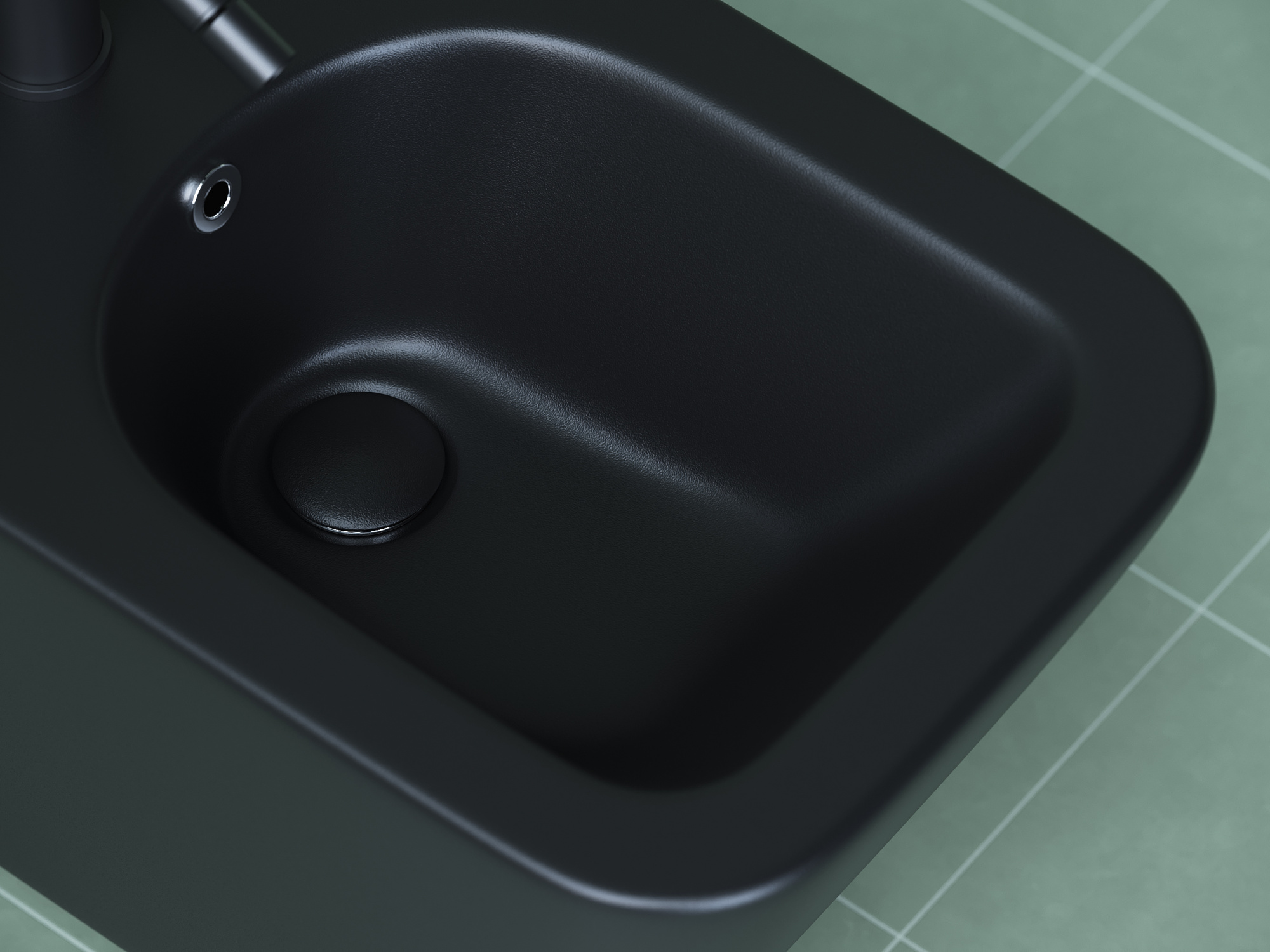 Биде подвесное Ceramica Nova Metric CN3008MB фарфор, цвет черный матовый