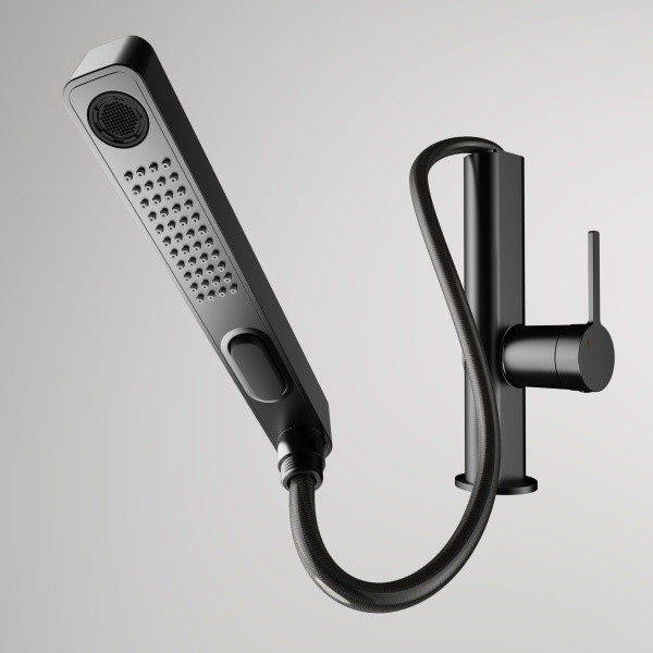 Смеситель для кухни Vincea  VKF-22GM без подключения к фильтру вороненая сталь