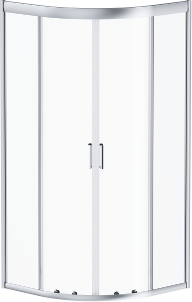 Душевой угол Damixa Skyline DX35WG-301-090MT четверть круга  стекла прозрачные, профиль хром