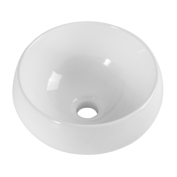 Раковина накладная круглая BelBagno  BB1114 фаянс цвет белый