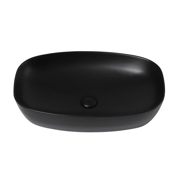 Раковина  прямоугольная Abber Rechteck AC2206MB керамика цвет черный матовый