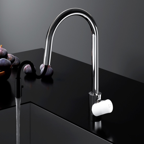 Смеситель для кухни Am.Pm Like F8012000 без подключения к фильтру хром/черный