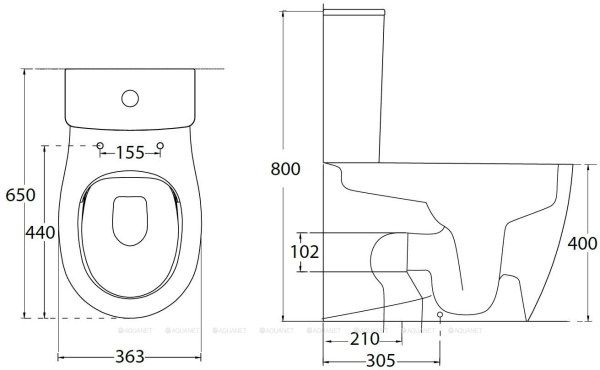 Бачок напольного унитаза Allen Brau Fantasy 4.11010.20 цвет белый