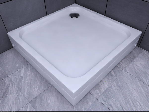 Душевой поддон низкий Акватек  DPA-0000005 квадратный акрил 90x90 белый