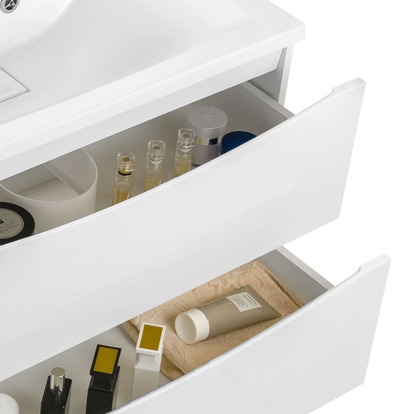 Тумба  подвесная Vincea Mia VMC-2MA650GW 65 см  2 ящика цвет G.White 