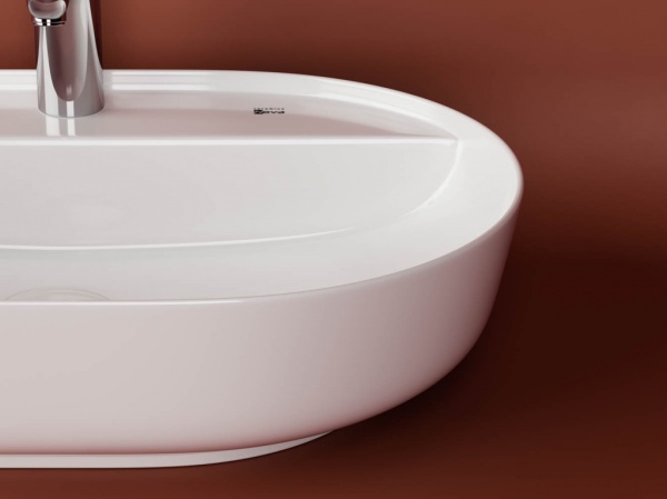 Раковина накладная овальная Ceramica Nova Modo CN2004 фарфор цвет белый