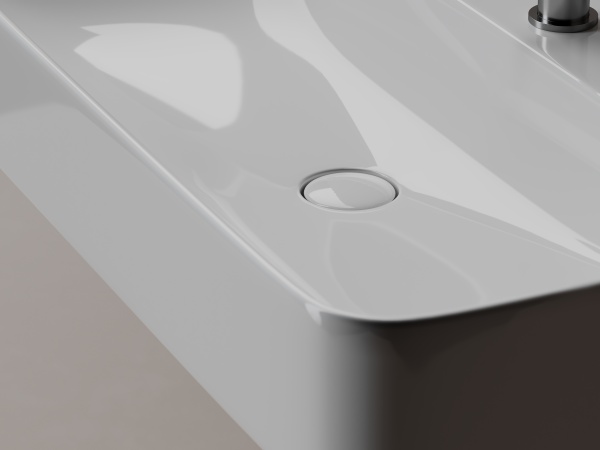 Раковина подвесная прямоугольная Ceramica Nova Aura CN2006 фарфор цвет белый