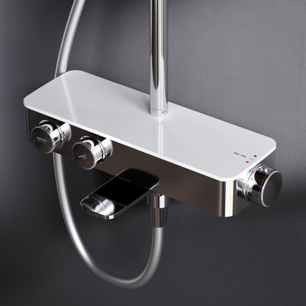 Душевая система со смесителем Am.Pm Inspire V2.0 F0750A500 монтаж настенная с термостатом хром