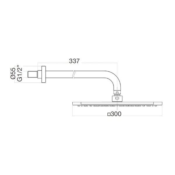 Верхний душ Webert  AC0842740 белый 