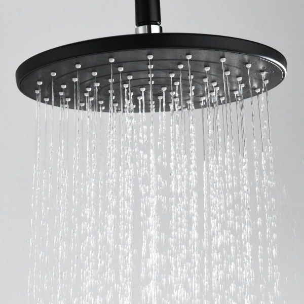 Душевая система со смесителем Wasserkraft  A12777 монтаж встраиваемая в стену без термостата черный