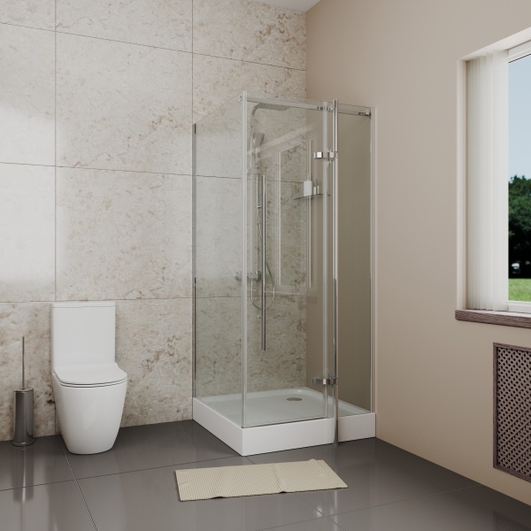 Душевой угол Grossman Style GR-6090 квадратная   стекла , профиль 