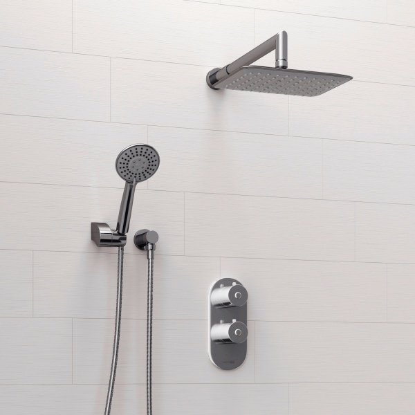 Душевая система со смесителем Wasserkraft  A16031 монтаж встраиваемая в стену с термостатом хром