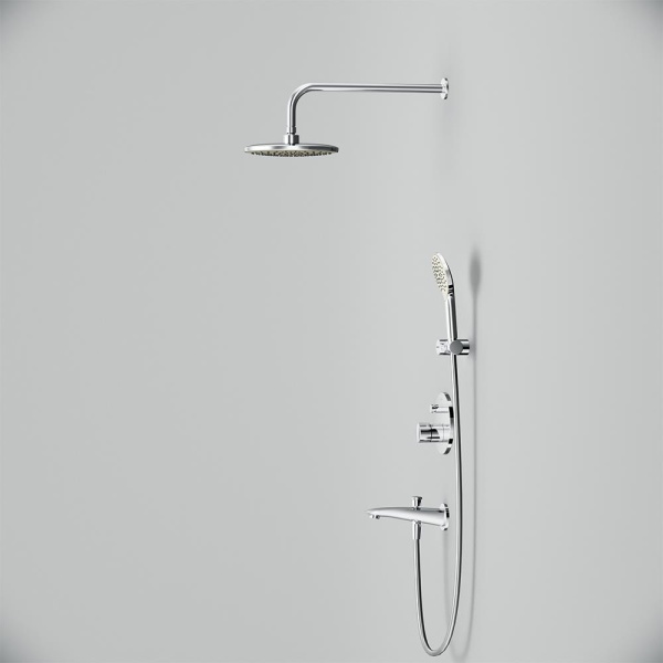 Душевая система со смесителем Am.Pm X-Joy FP85A10020 монтаж встраиваемая в стену без термостата хром